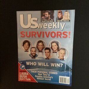 Vintage Us WEEKLY SURVIVORS! Magazine Issue 288 August 24, 2000